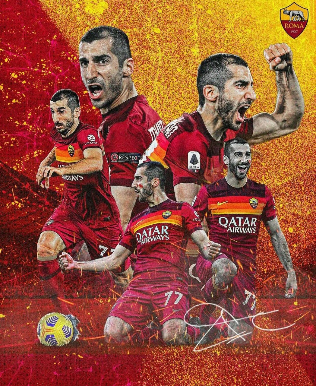 wallpaper 4k Henrikh Mkhitaryan